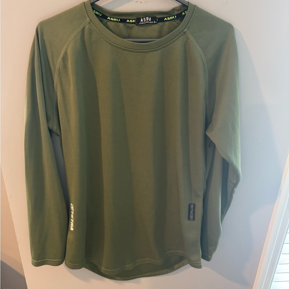 ASRV x Lulu Sage Green Performance Long Sleeve